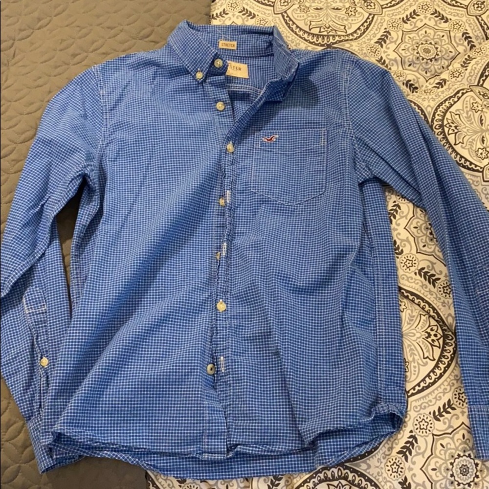 Hollister men’s button down stretch shirt, size S